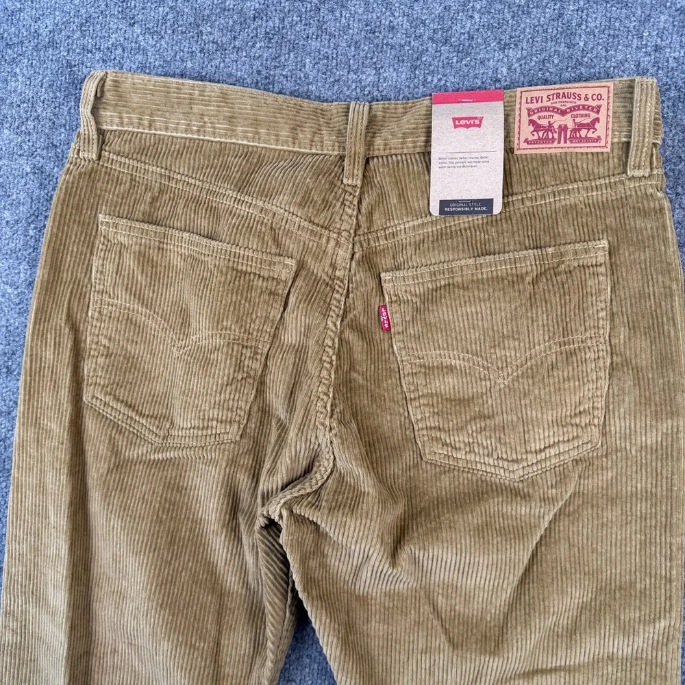Levis 511 Slim Fit Corduroy Pants Mens 31x30 Harvest Gold Tan Chino NWT